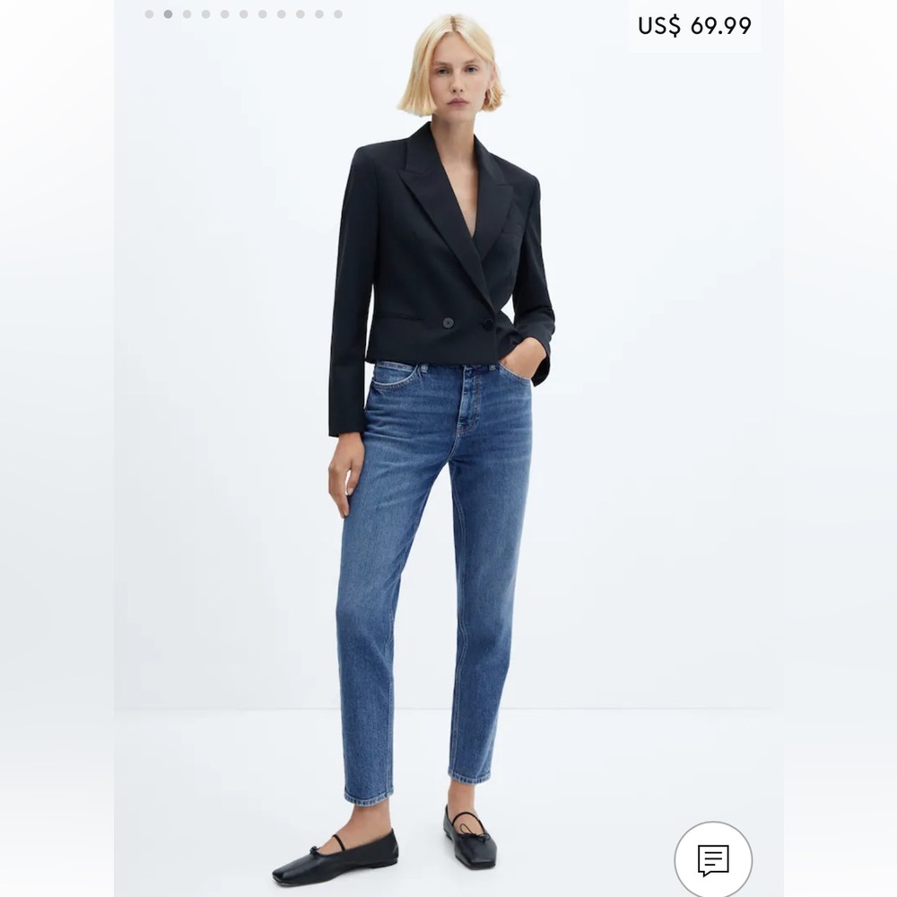 Mango faded mom Jean